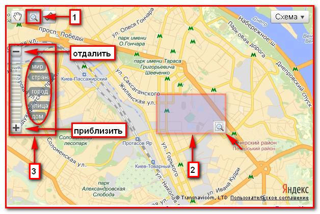 Электронная карта Киева.2