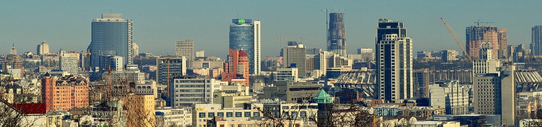 панорама делового центра Киева