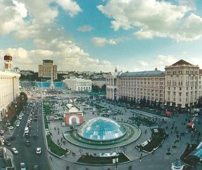 Площадь независимости панорамное фото Киев