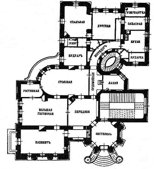 План-схема дом с химерами