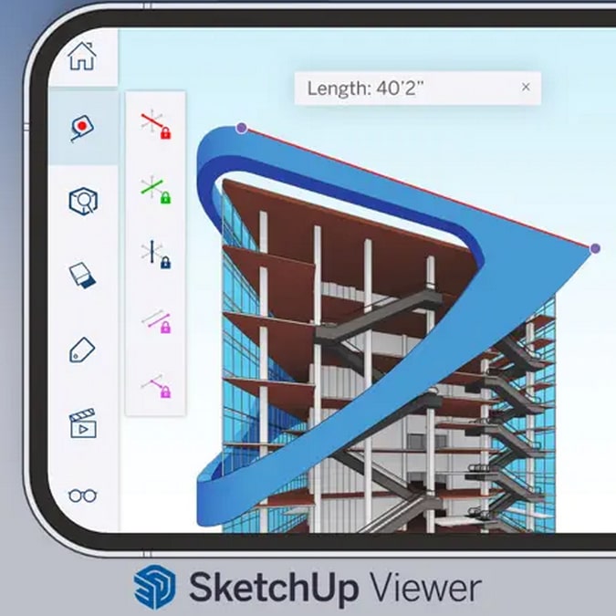 SketchUp Viewer приложение просмотра 3D моделей на iPhone 15 Pro Max