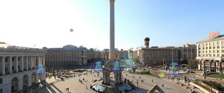 Сферическая панорама площади Независимости с смотровой площадки