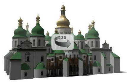 3D модель Киевского Софийского собора