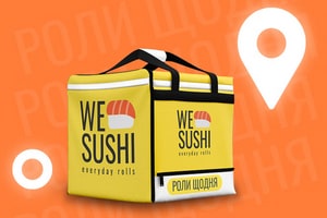 De lekkerste sushi en rollen in het restaurant We Sushi in Kiev